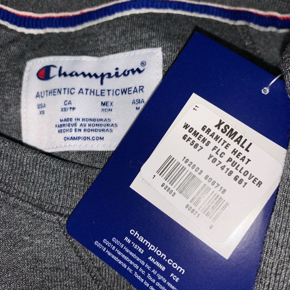 Champion Powerblend Boyfriend Logo Pullover - Picture 5 of 8